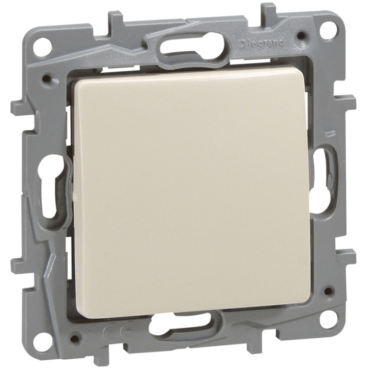 BOUTON POUSSOIR 6A IVOIRE