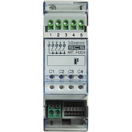 4 relay actuator for resistive load or motor valves, pumps and fan-coil.