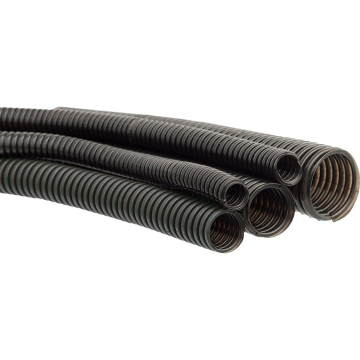 Caurule gofra black polyethylene diameter12/9 mm