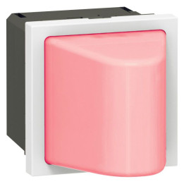 Mosaïque de cloison - 230 V - 0,2 ou 1 W - 2 modules - Rouge