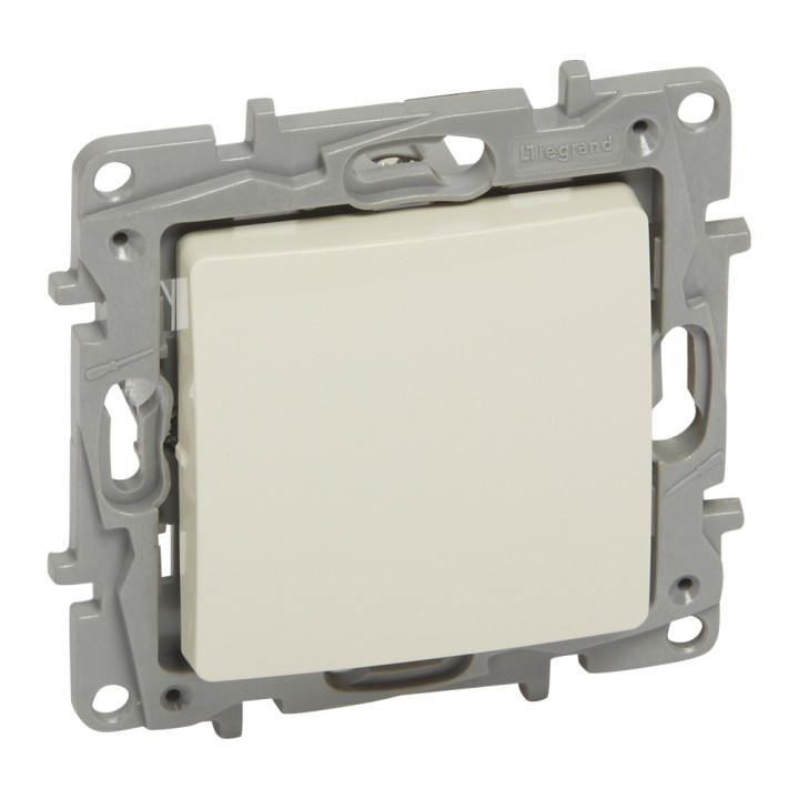 Interrupteur intermédiaire Niloe - 10 AX - 250 V - bornes automatiques - ivoire