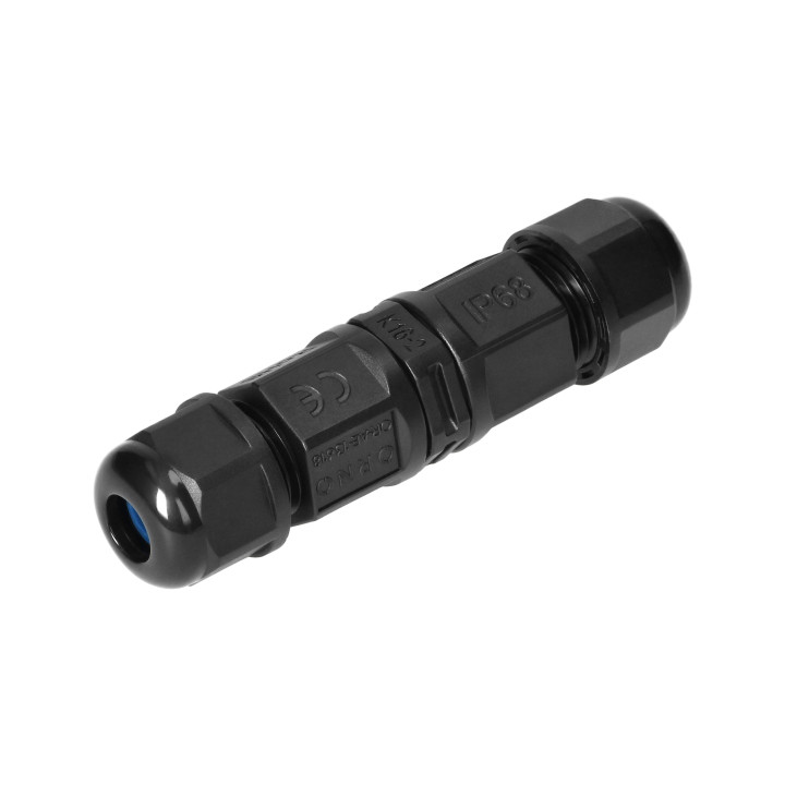 Cable Connector, Straight with quick connector, IP68 MINI 2x1.5mm?, 400V/25A