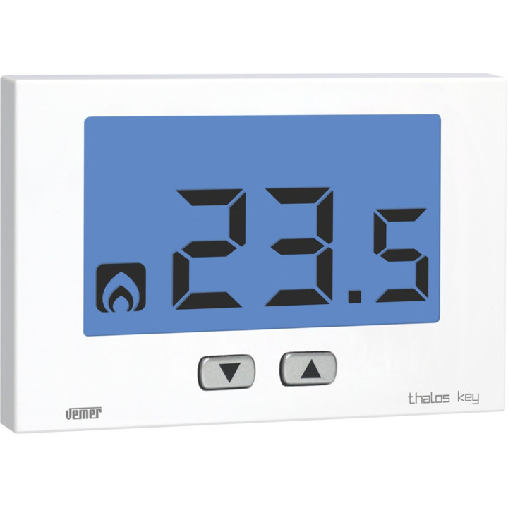 Thalos keys white 230v thermostat
