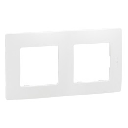 Assiette Niloe - 2 postes - blanc