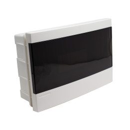 Coffret encastré 12 modules avec porte transparente