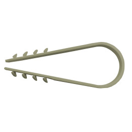 BP DA 8-28/10p Clamps for pipes gray (in a package of 10 pcs.)
