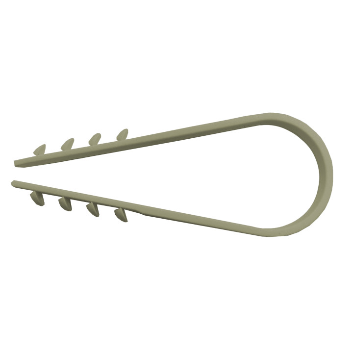 BP DA 8-28/10p Clamps for pipes gray (in a package of 10 pcs.)