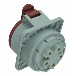 Power socket flush 3P+N+E 32A IP44