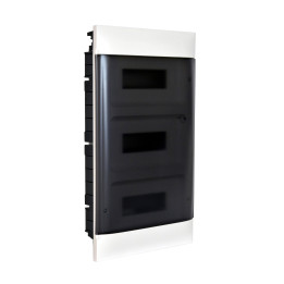 LEGRAND ARMOIRE AFFLEURANTE 3X12M PORTE FUMÉE BORNIER E+N POUR MUR MAÇONNERIE