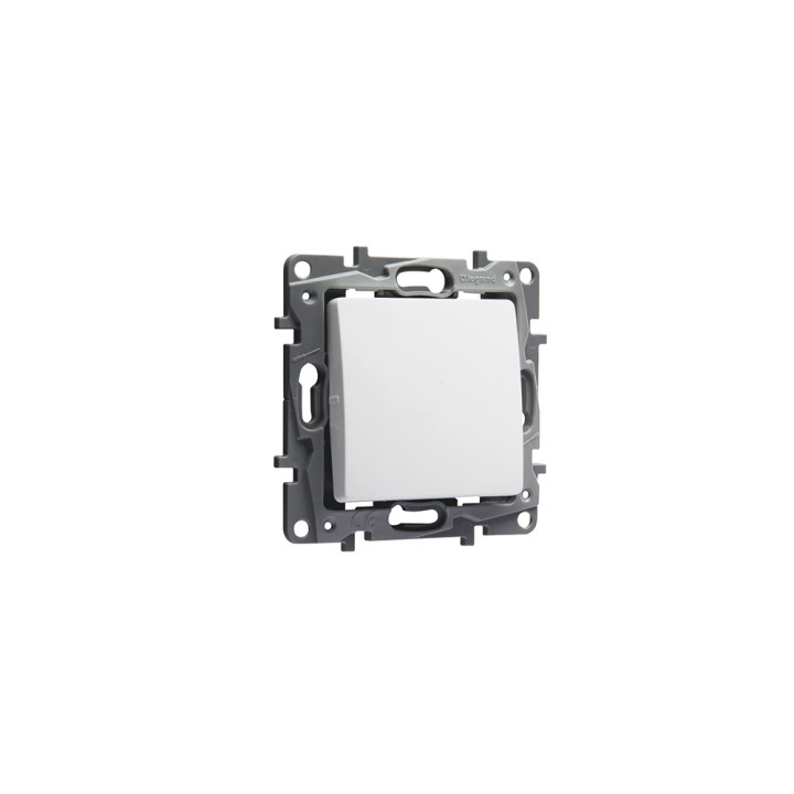 BOUTON POUSSOIR 6A BLANC