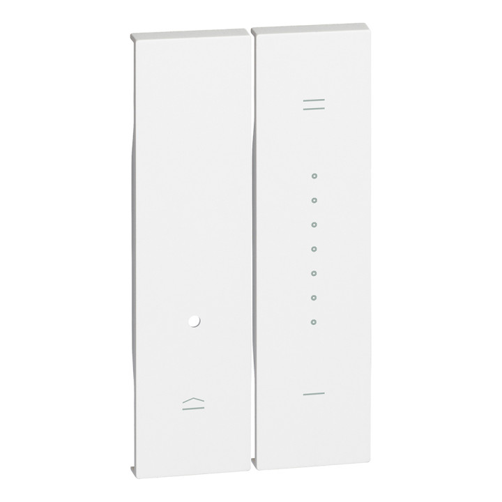 Copridimmer composto da due pezzi da 1 modulo. Per articoli K4410, K4411