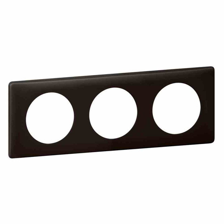 PLACCA 3 POSTI BASALTO