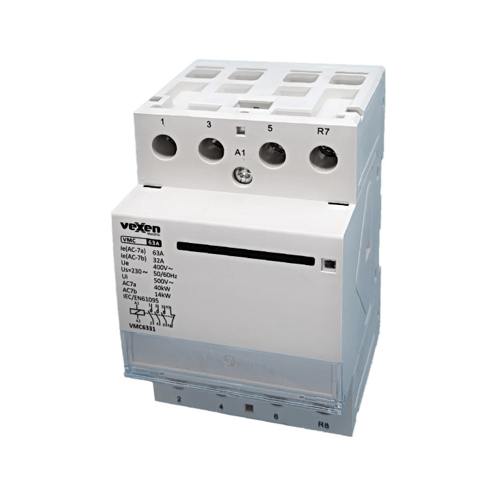Contacteur modulaire VMC6331 3NO, 1NC, 63A, AC230V