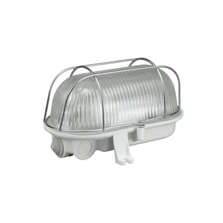 Lampengehäuse mit Metallnetzoval 100 W