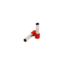 Manchon d'extrémité isolé 10 mm2/18 mm, rouge, 100 pcs