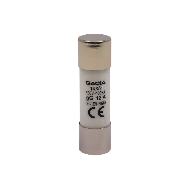 14x51 gG 12A cylindrical fuse link 500VAC