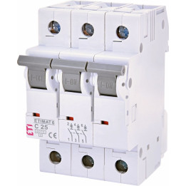 Miniature circuit breaker, ETIMAT 6 3p C25