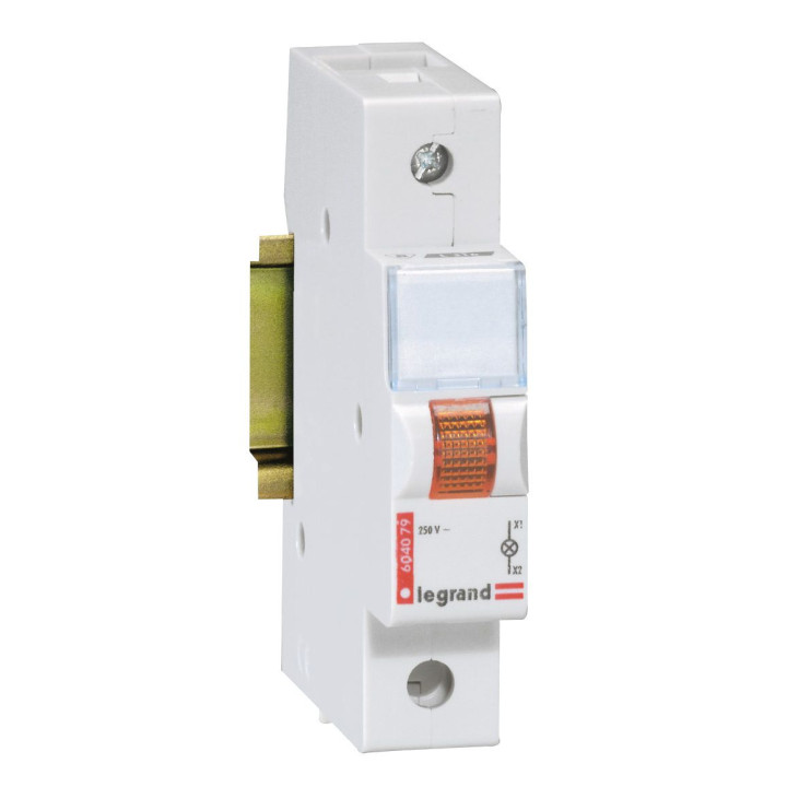 Indicateur LED 230 V - simple - orange - 1 module