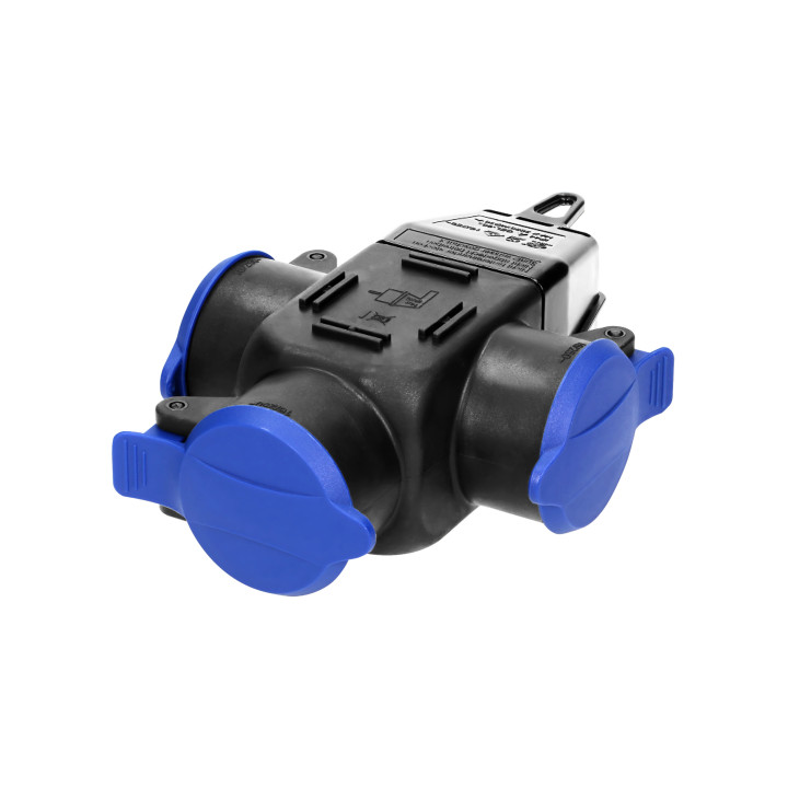 Triple socket outlet, schuko