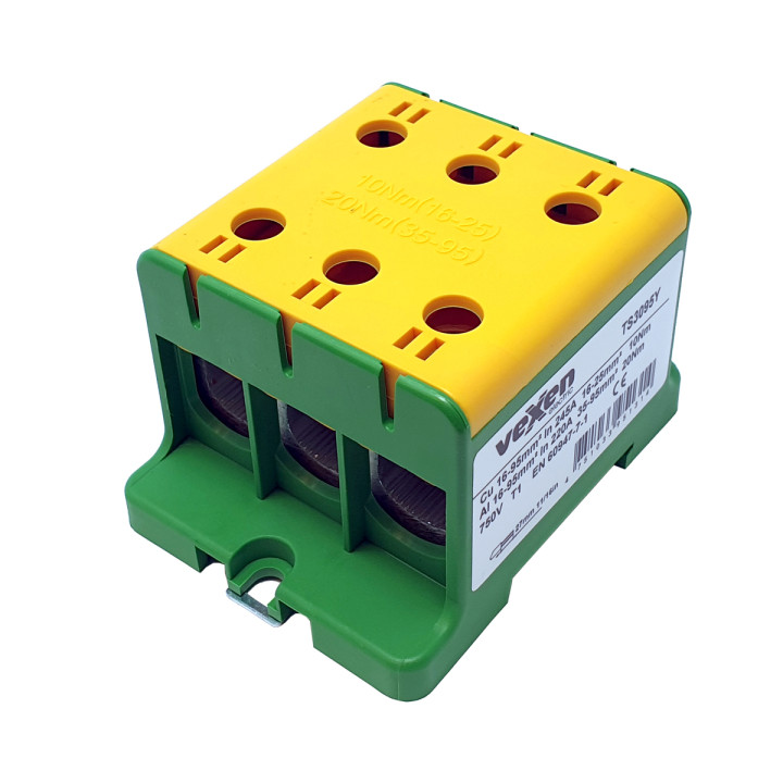 Bornier universel TS3095Y PEN Al/Cu 3x16-95mm2
