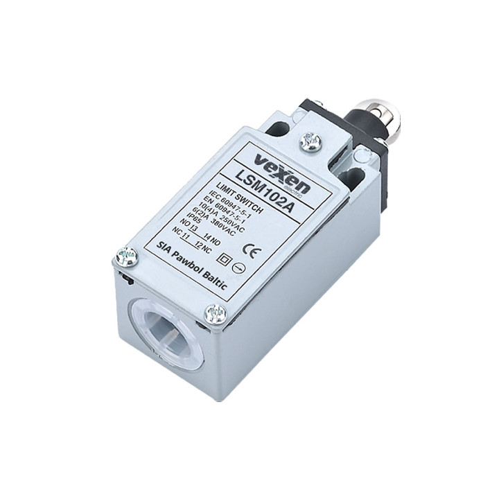 VEXEN LSM102A концевой выключатель 1NO/1NC IP65 роликовый плунжер