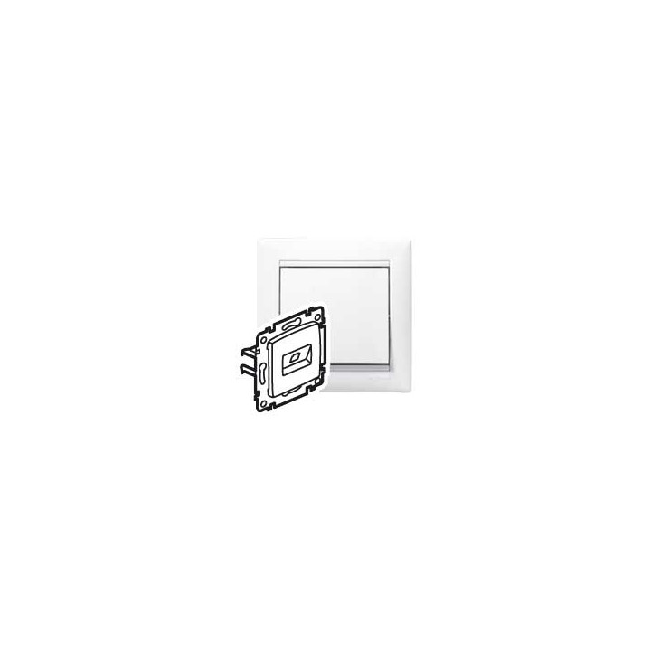 PRISE RJ45 CAT6 UTP 2SORTIES BLANC