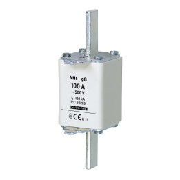 Cartouche fusible NH1C gG 100A/500V