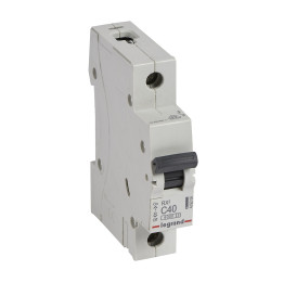 MCB RX 6000 - 1P - 230/400V - 40 A - Courbe C - jeu de barres d'alimentation type broches/fourchettes