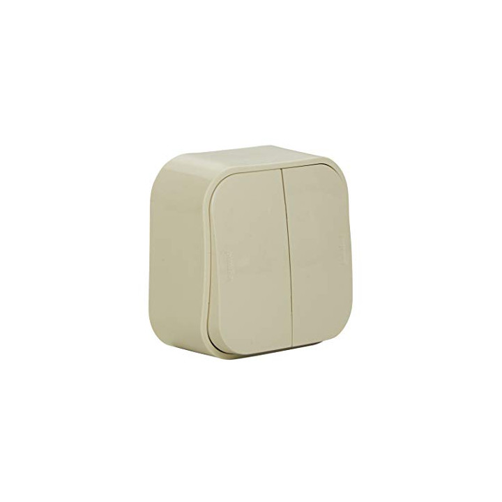 Выключатель Legrand Forix 1+1 слоновая кость