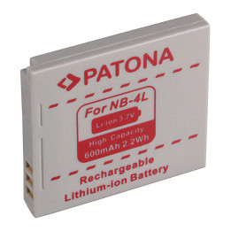 Patona PT1004 Battery Canon NB-4L 600mAh Li-Ion