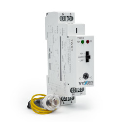 TWR1 Interrupteur crépusculaire avec capteur 1-100lx 1NO 16A AC230V