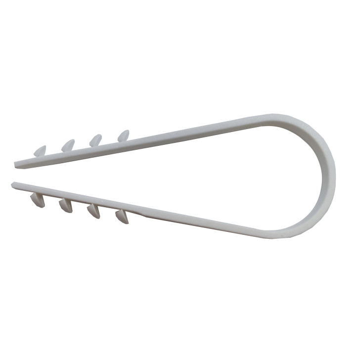 BP DA 8-28/10 Clamps for pipes white (in a package of 10 pcs.)