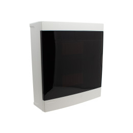 Distribution box wall mounted 24 modules, transparent door, IP40