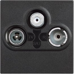 TV socket star demixed coaxial socket for single-user aerial systems