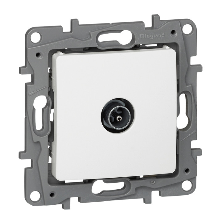 TV MALE PASSTHROUGH 10DB WHITE