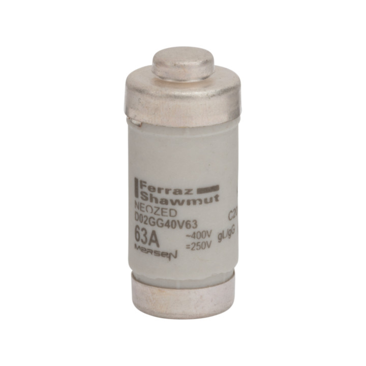 Neozed D0 fuse-link gG, 400VAC, D02, 63A, copper
