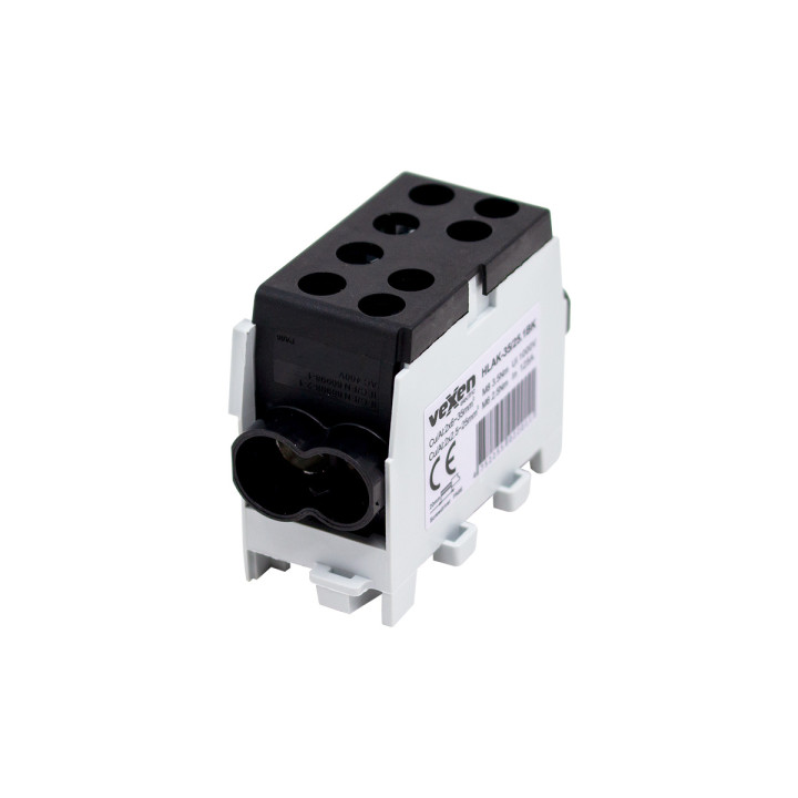 Borne HLAK Al/CU 2x35-2x25mm - noir