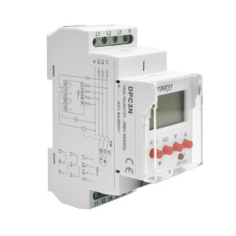 Relais de contrôle de tension numérique triphasé DPC3N 2CO 10A AC230V