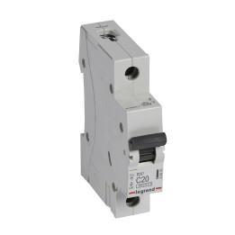 MCB RX 6000 - 1P - 230/400V - 20 A - Courbe C - jeu de barres d'alimentation type broches/fourchettes