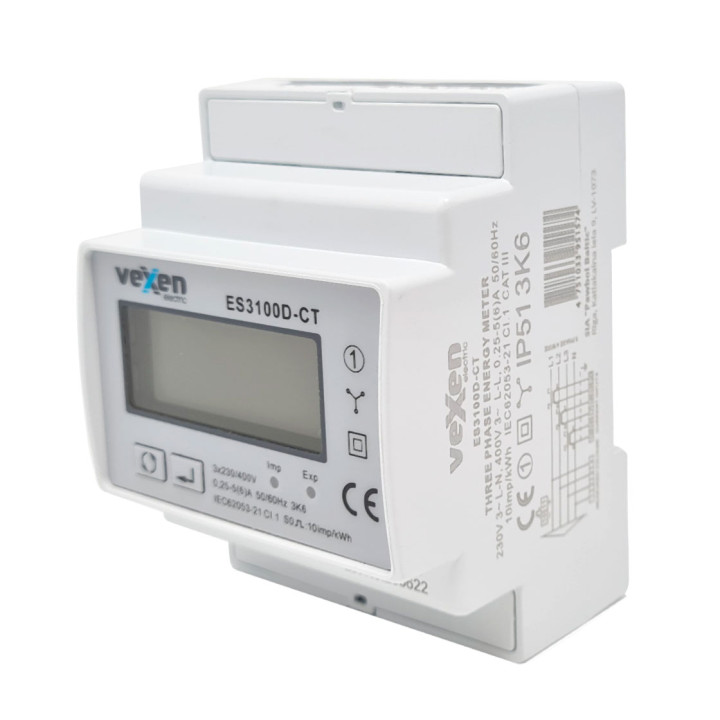 Compteur d'énergie triphasé ES3100D-CT CT/5A
