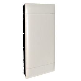 LEGRAND ARMOIRE ENCASTRÉE 4X12M PORTE BLANCHE BORNIER E+N POUR MUR SÈCHE