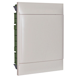 LEGRAND ARMOIRE ENCASTRÉE 2X12M PORTE BLANCHE BORNIER E+N POUR MUR SÈCHE