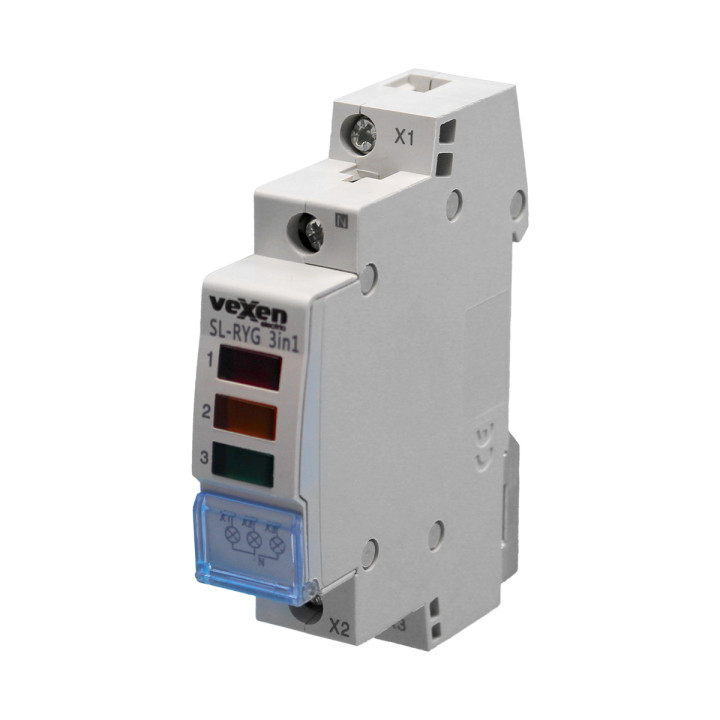 SLRYG3F indication LED RYG triphasée et modulaire