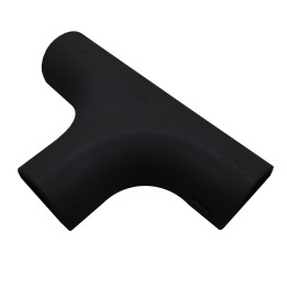 BP TCS 25/m Pipe T-shaped connector, black