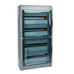 Armoire Plexo3 72 modules montage en saillie IP65 IK09 avec borniers PE+N