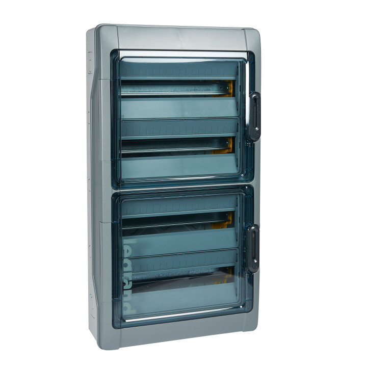 Armoire Plexo3 72 modules montage en saillie IP65 IK09 avec borniers PE+N