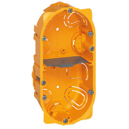 Boitier d'encastrement Batibox - 2 postes norme allemande - profondeur 40 mm - cloisons sèches