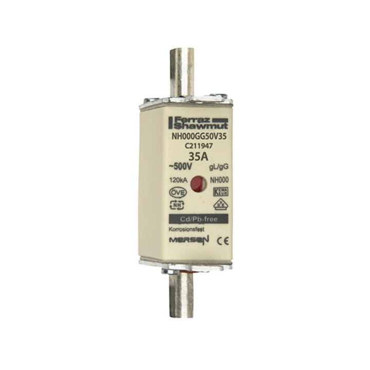 NH fuse-link gG, 500VAC, size 000, 35A double indicator/live tags