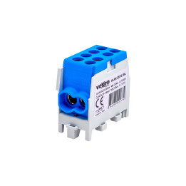 Borne HLAK Al/CU 2x25-2x16mm - bleu