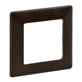 Assiette Valena Life - 1 gang - bois foncé